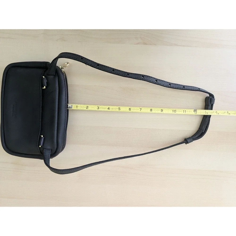Parker Cay‎ Black Leather Belt Bag